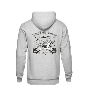 Adult Heather Gray Hoodie WhipTails Tavern