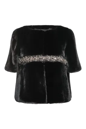 Beaded Evening Ranch Mink Fur Jacket