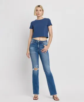 Bergenia - High Rise Bootcut Jeans