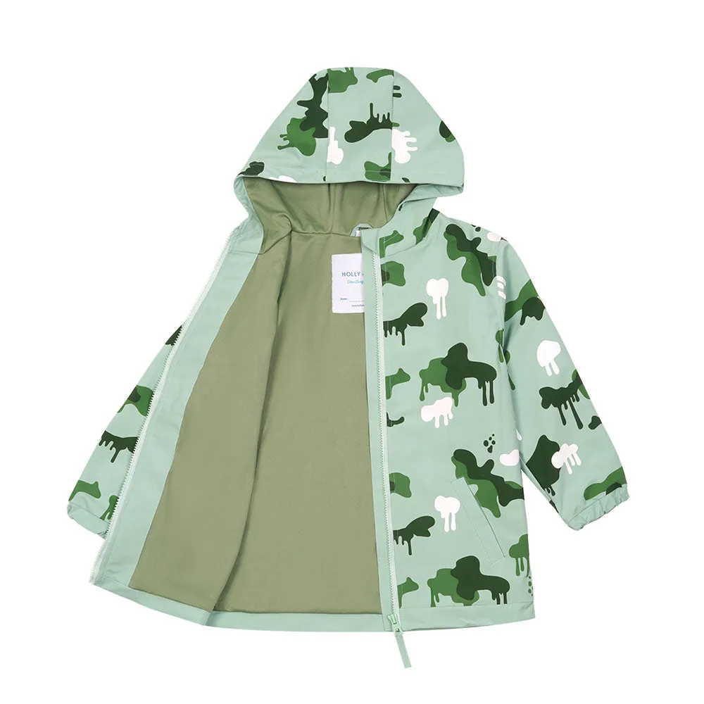 Camouflage Color Changing Kids Raincoat