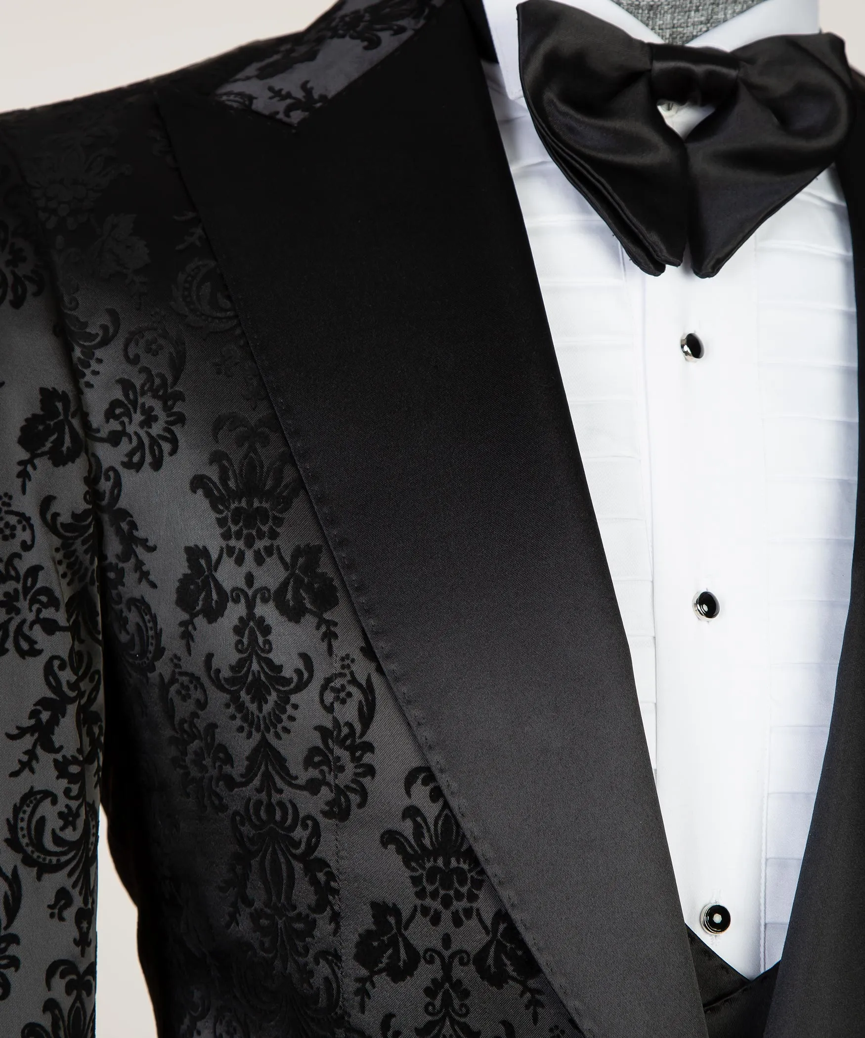 Classic Black Double Breasted Tuxedo