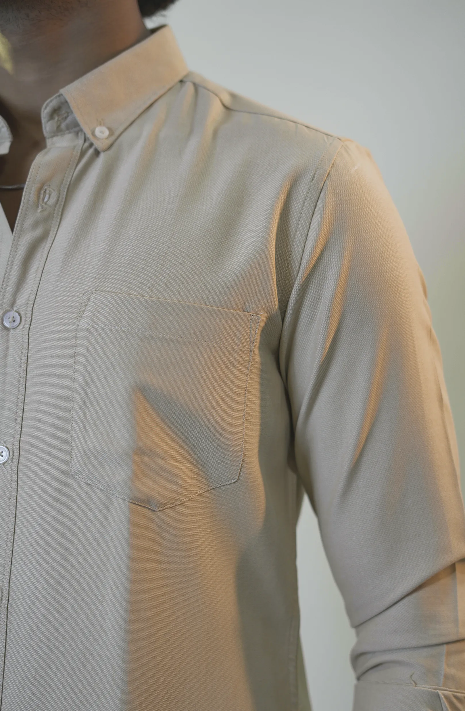 Classic Oxford Beige Formal Shirt