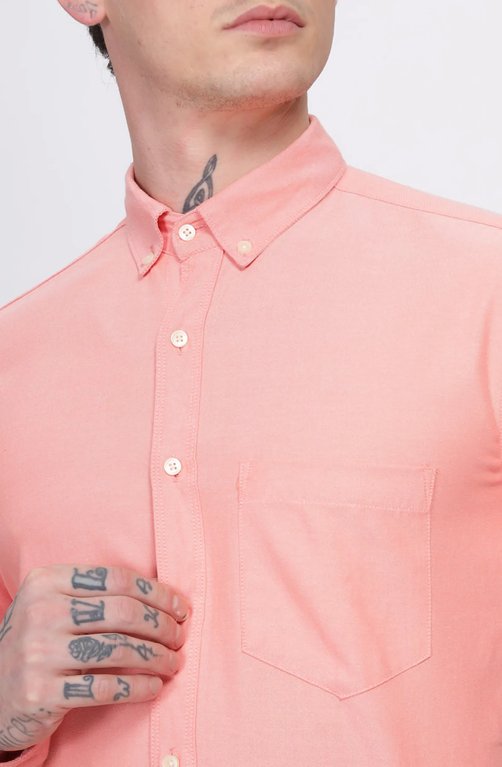 Classic Oxford Peach Formal Shirt