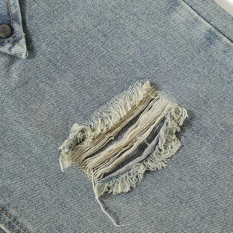 Deconstructed Diamond Denim Jeans