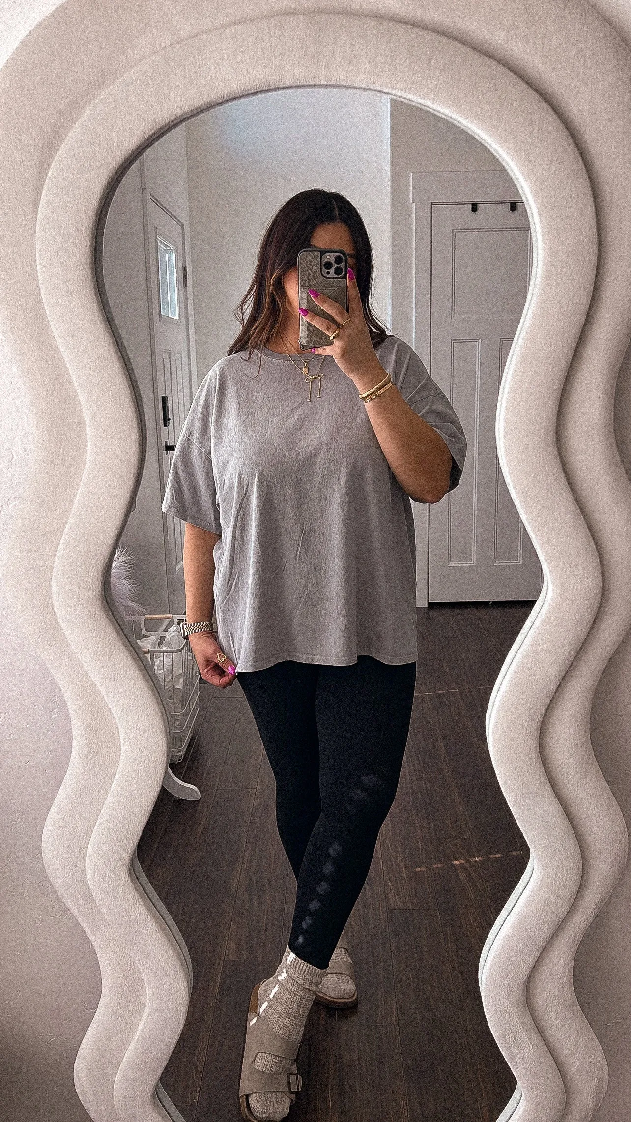 Dream life oversized tee *GREY*