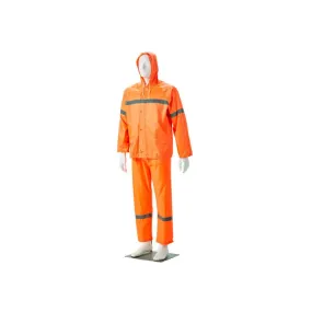 DROMEX RAIN SUIT RUBBERIZED REFL. TAPE  COLOUR-ORANGE 3XL