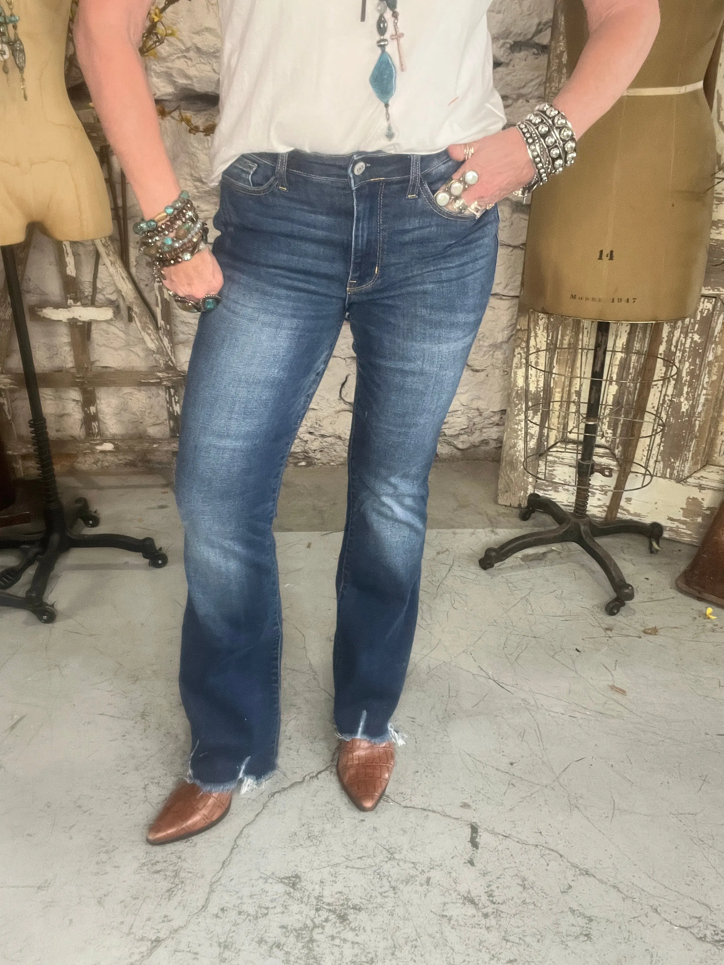 Judy Blue Mid Rise Bootcut Jeans