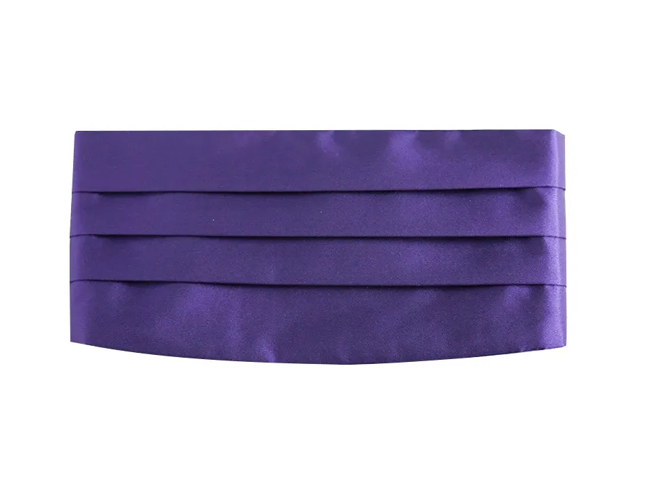 Mens Dark Purple Adjustable Cummerbund