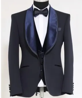 Men's Navy Tuxedo Jacket Wedding