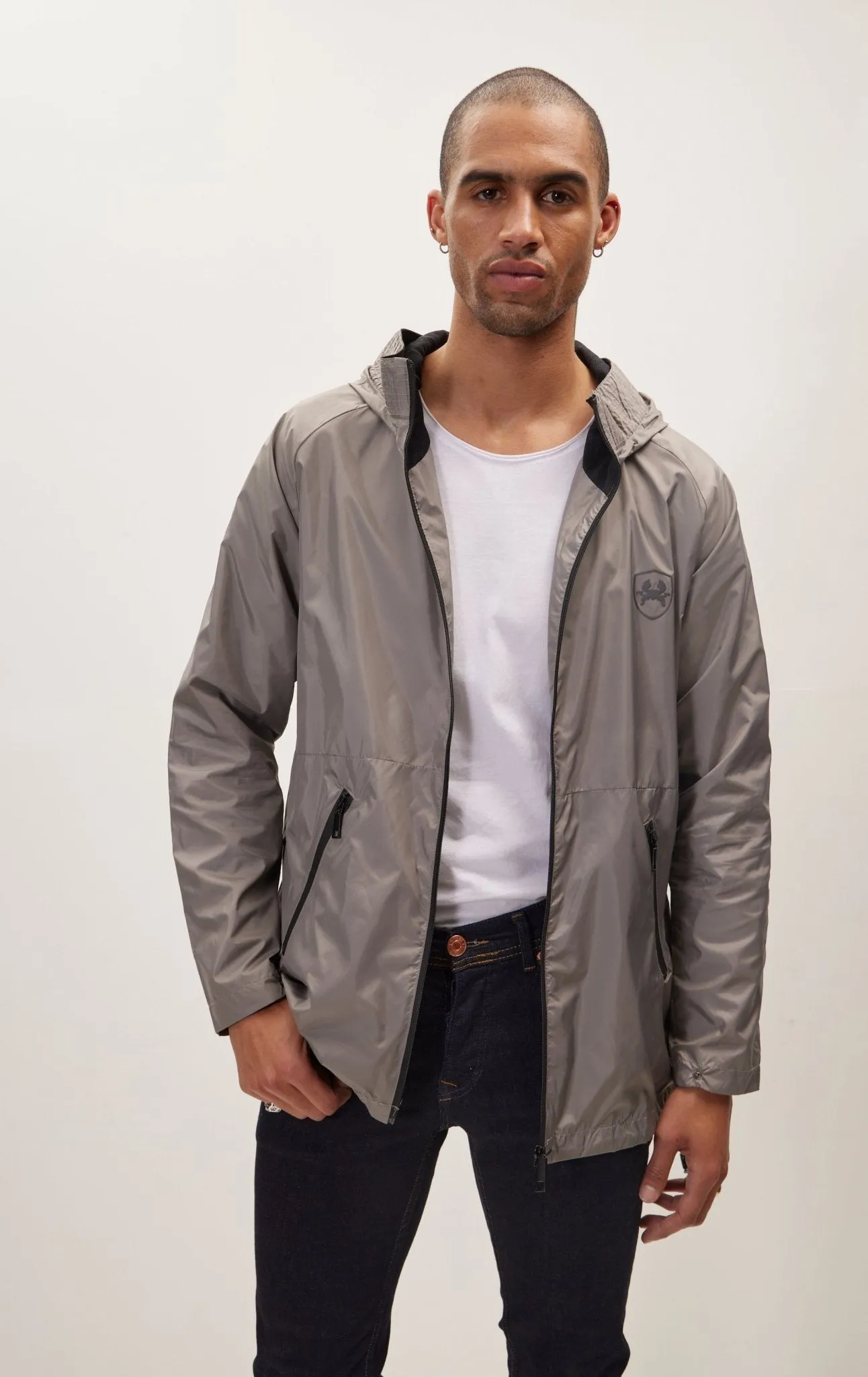 Modern Rain Coat - Grey