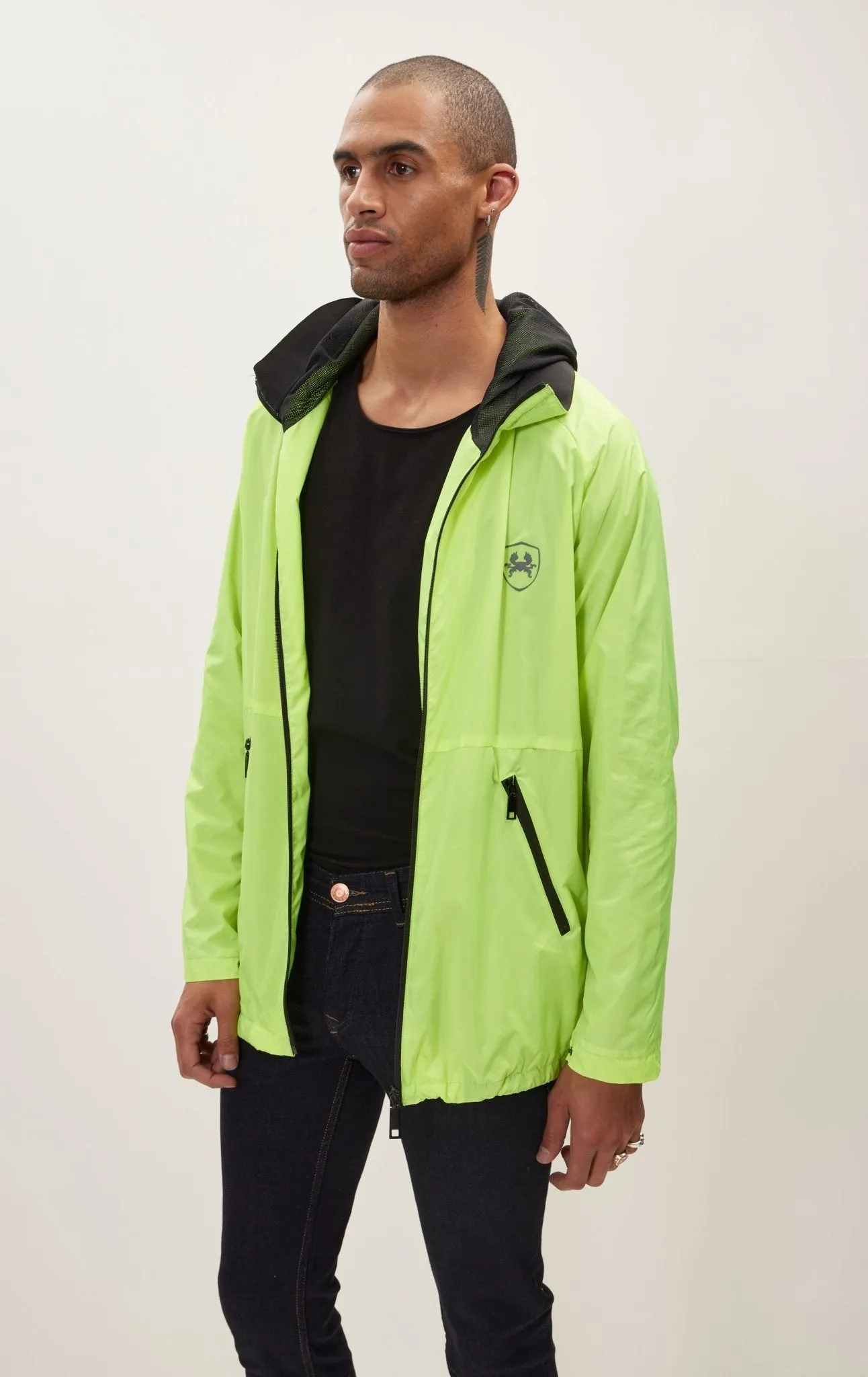 Modern Rain Coat - Neon Yellow