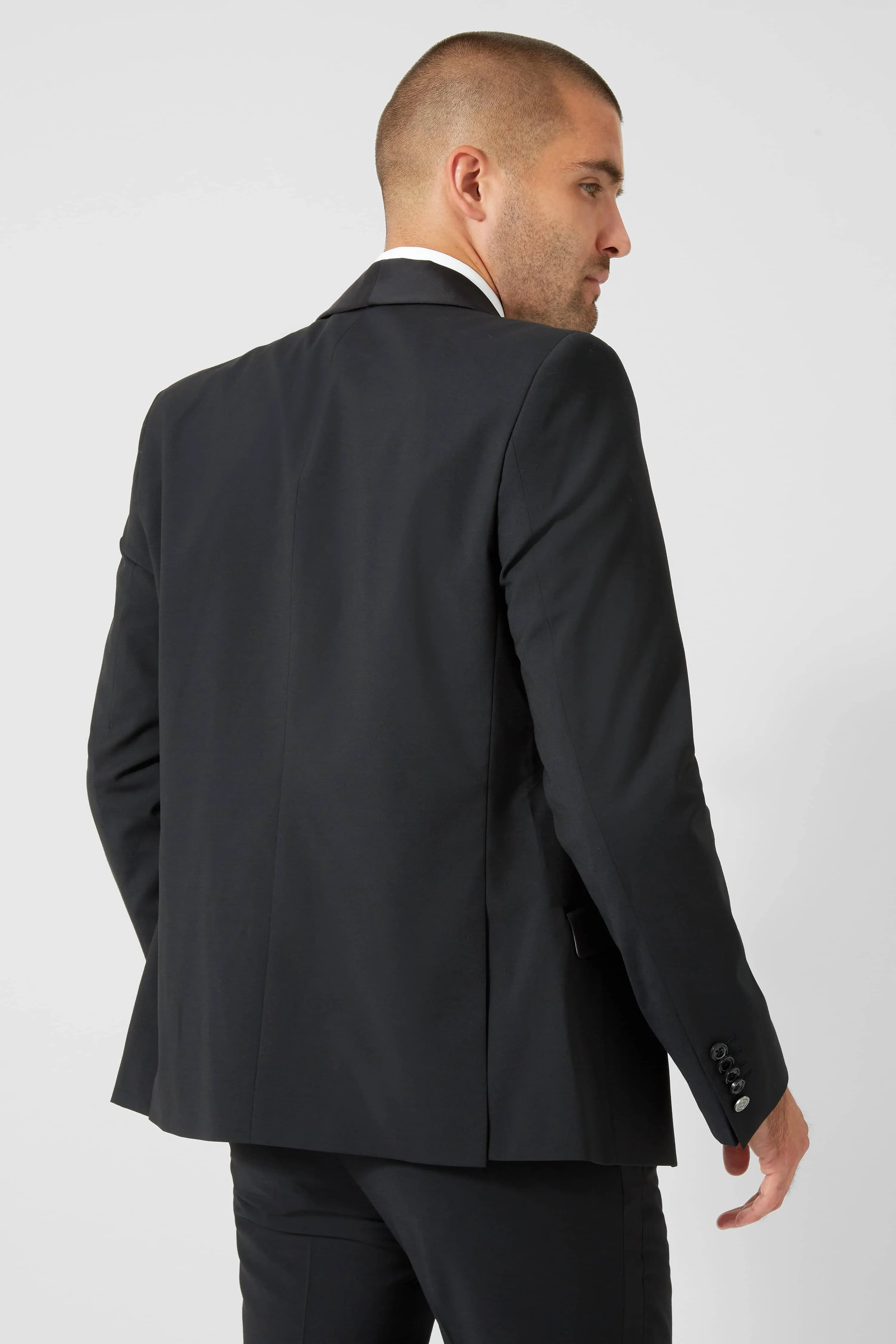 Moore Slim Fit Black Tuxedo Jacket - ARCHIVE