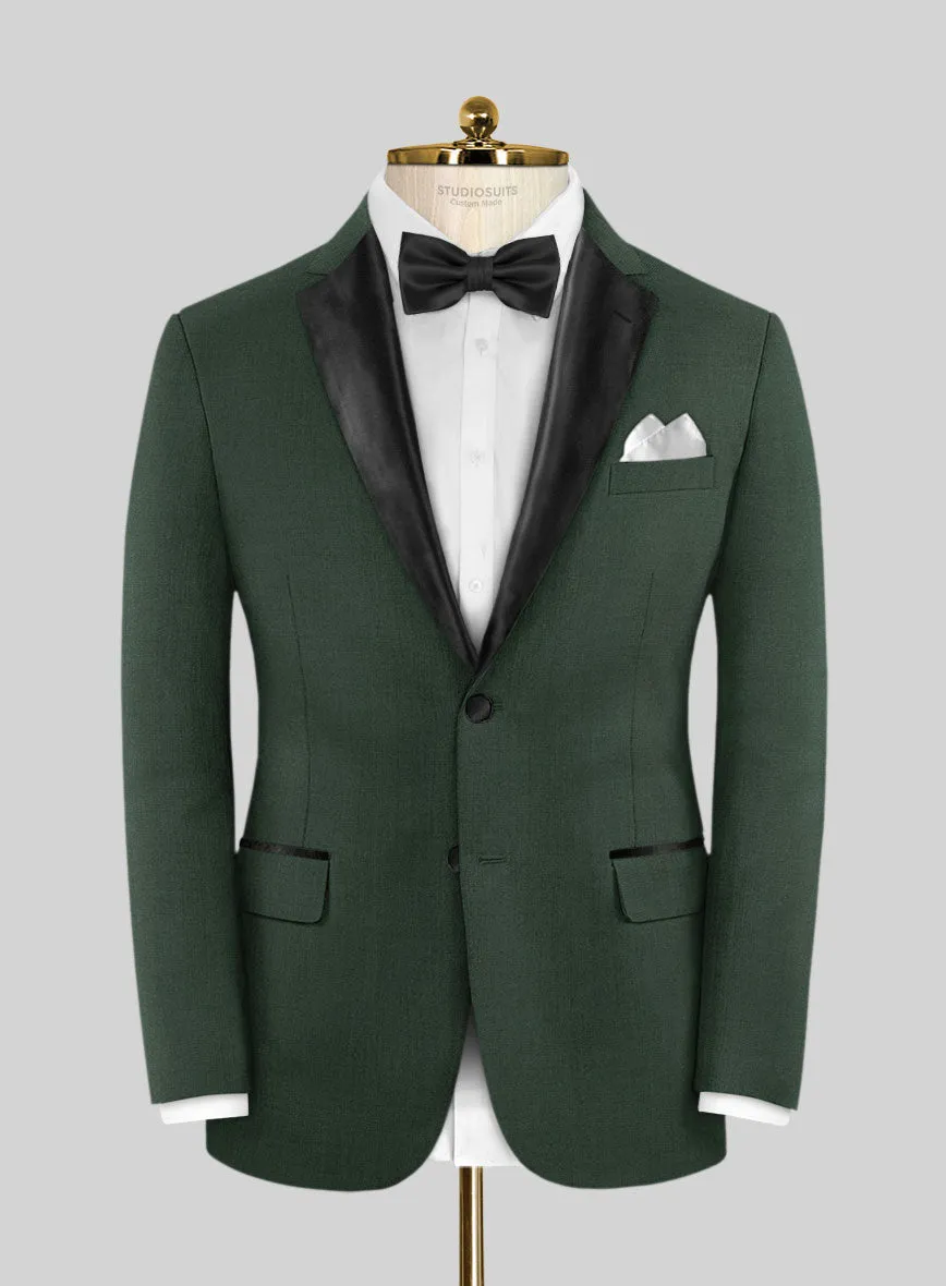 Napolean Green Wool Tuxedo Jacket