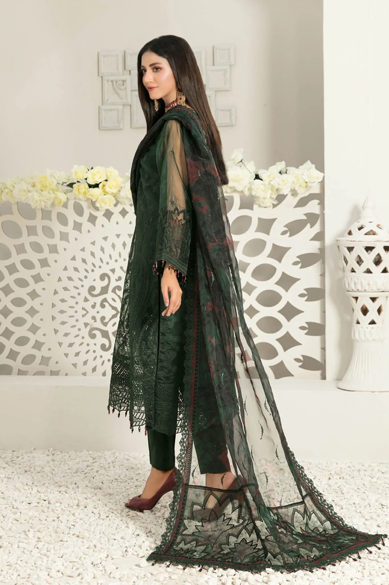 Nina by Tawakkal Semi Stitched 3 Piece Fancy Chiffon Collection'2022-N-6532