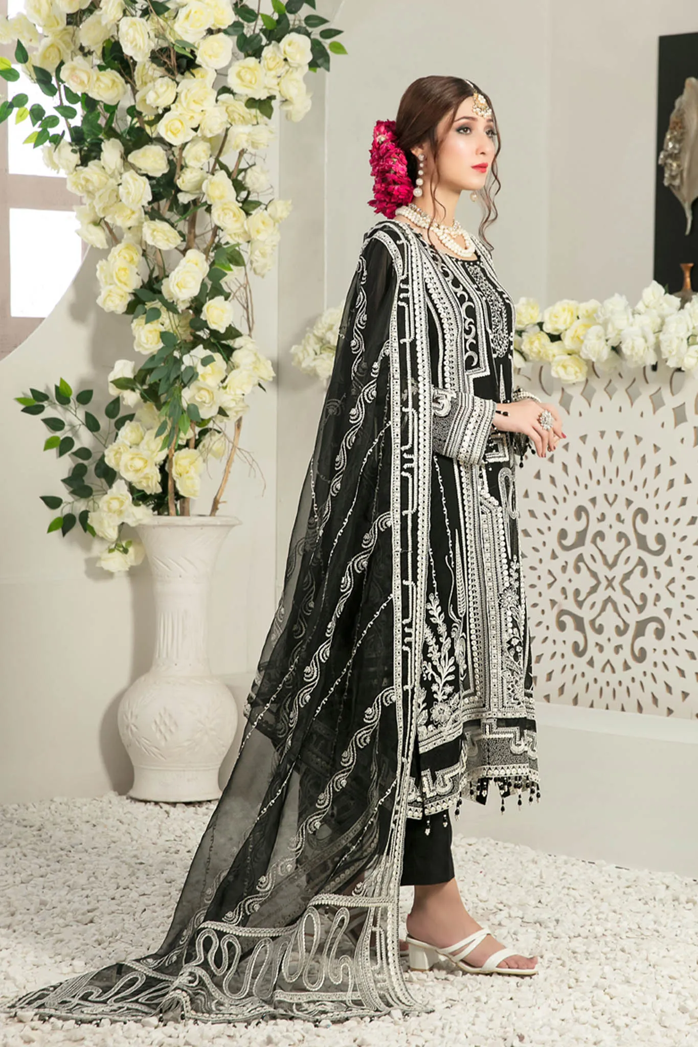 Nina by Tawakkal Semi Stitched 3 Piece Fancy Chiffon Collection'2022-N-6533