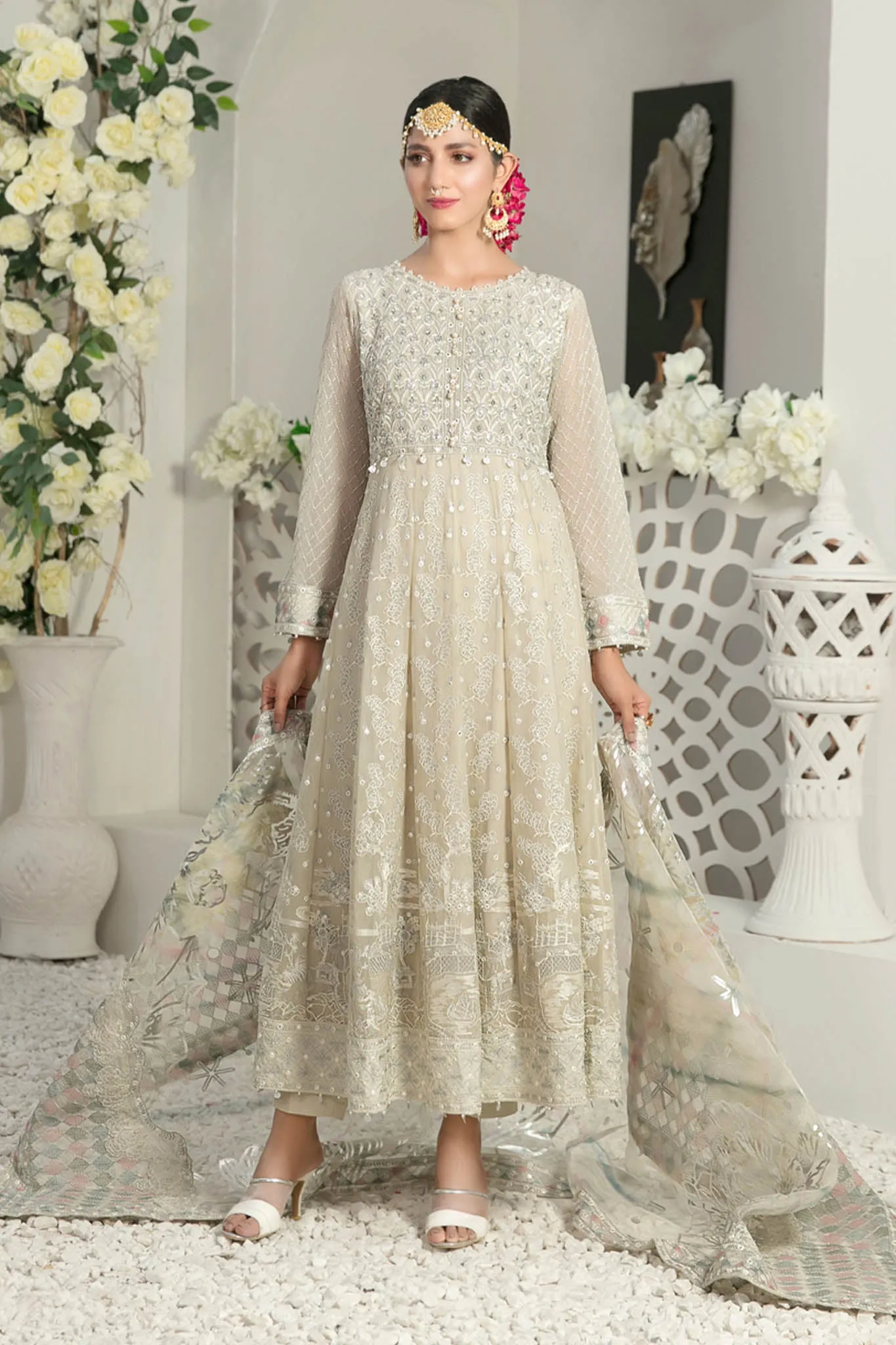 Nina by Tawakkal Semi Stitched 3 Piece Fancy Chiffon Collection'2022-N-6539