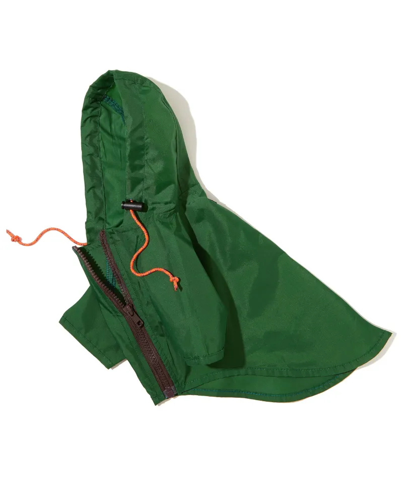 Nylon Dog Rainbreaker in Green