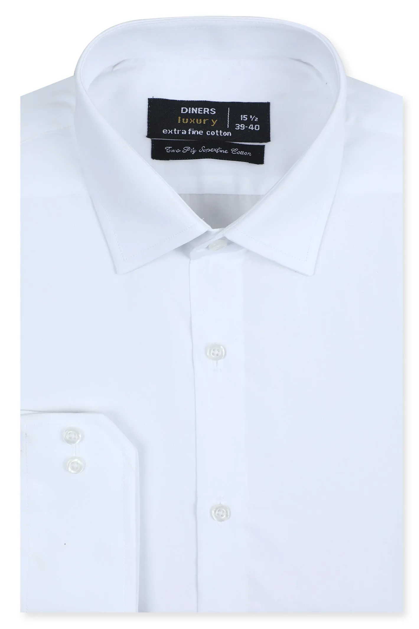 Off White Plain Formal Shirt