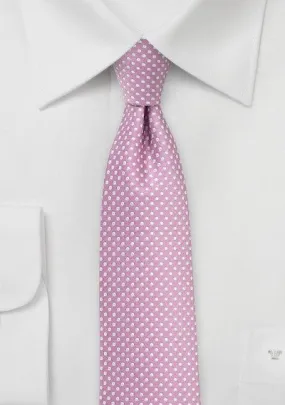 Orchid Pin Dot Necktie