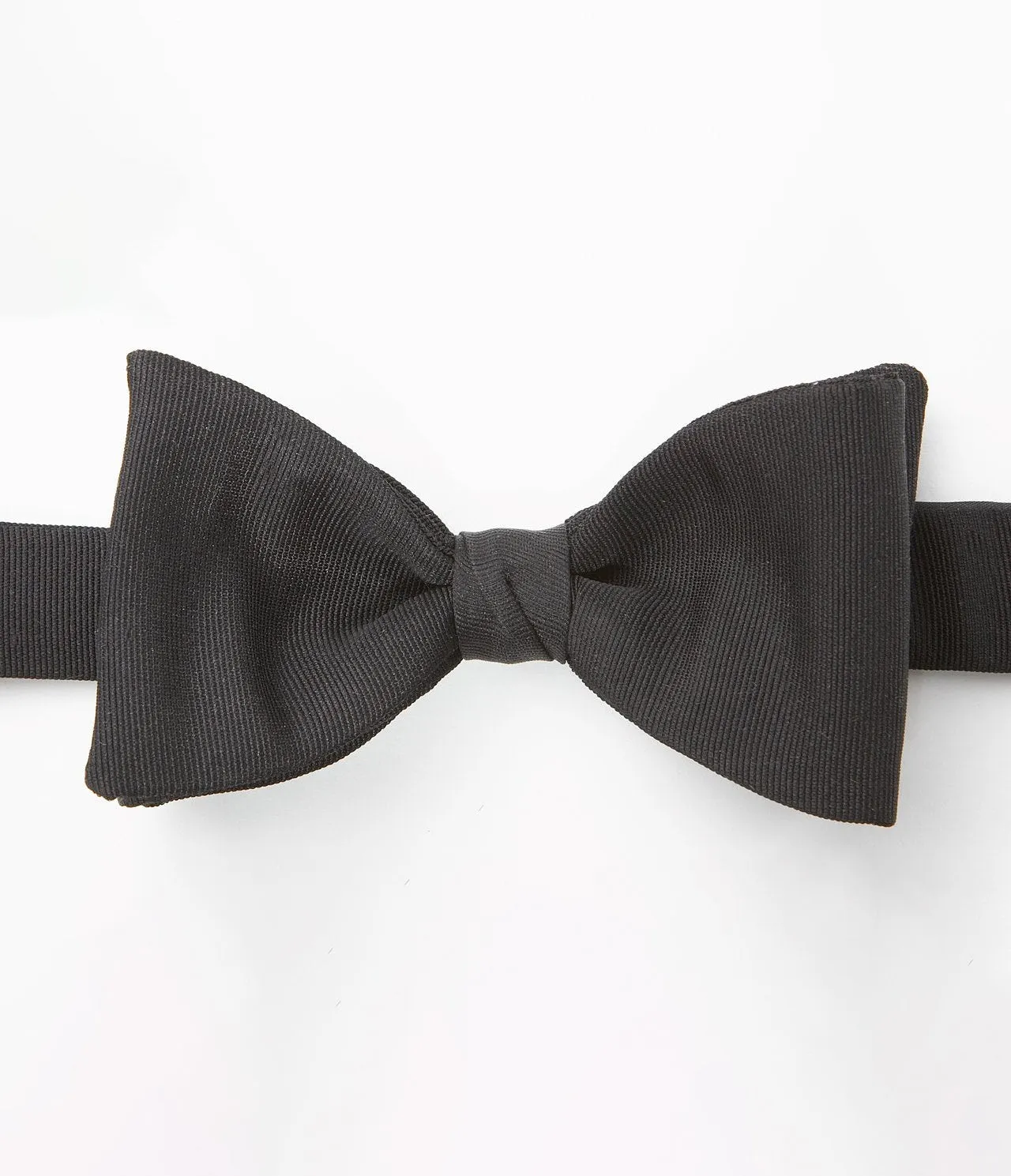 PRE-TIED BOW TIE - BLACK GROSGRAIN