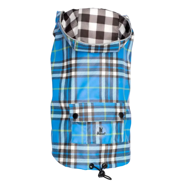 Raincoat | Bias Plaid Blue