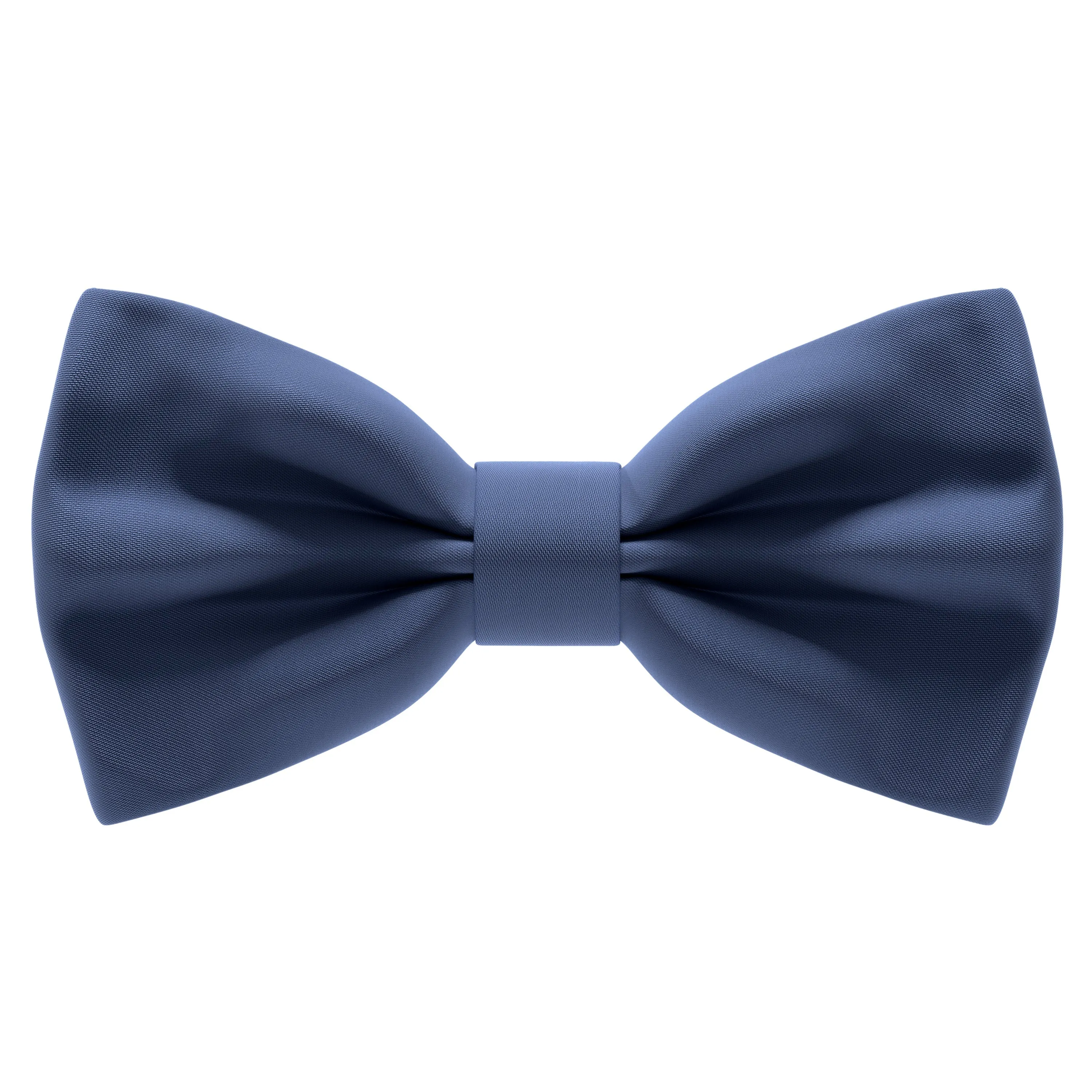 Satin Dark Blue Bow Tie