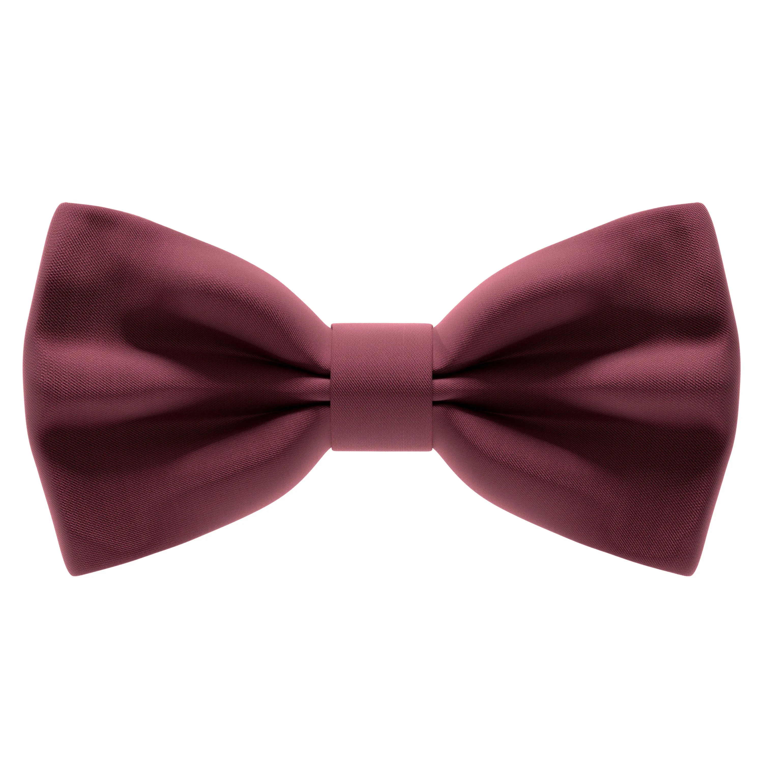 Satin Dark Red Bow Tie