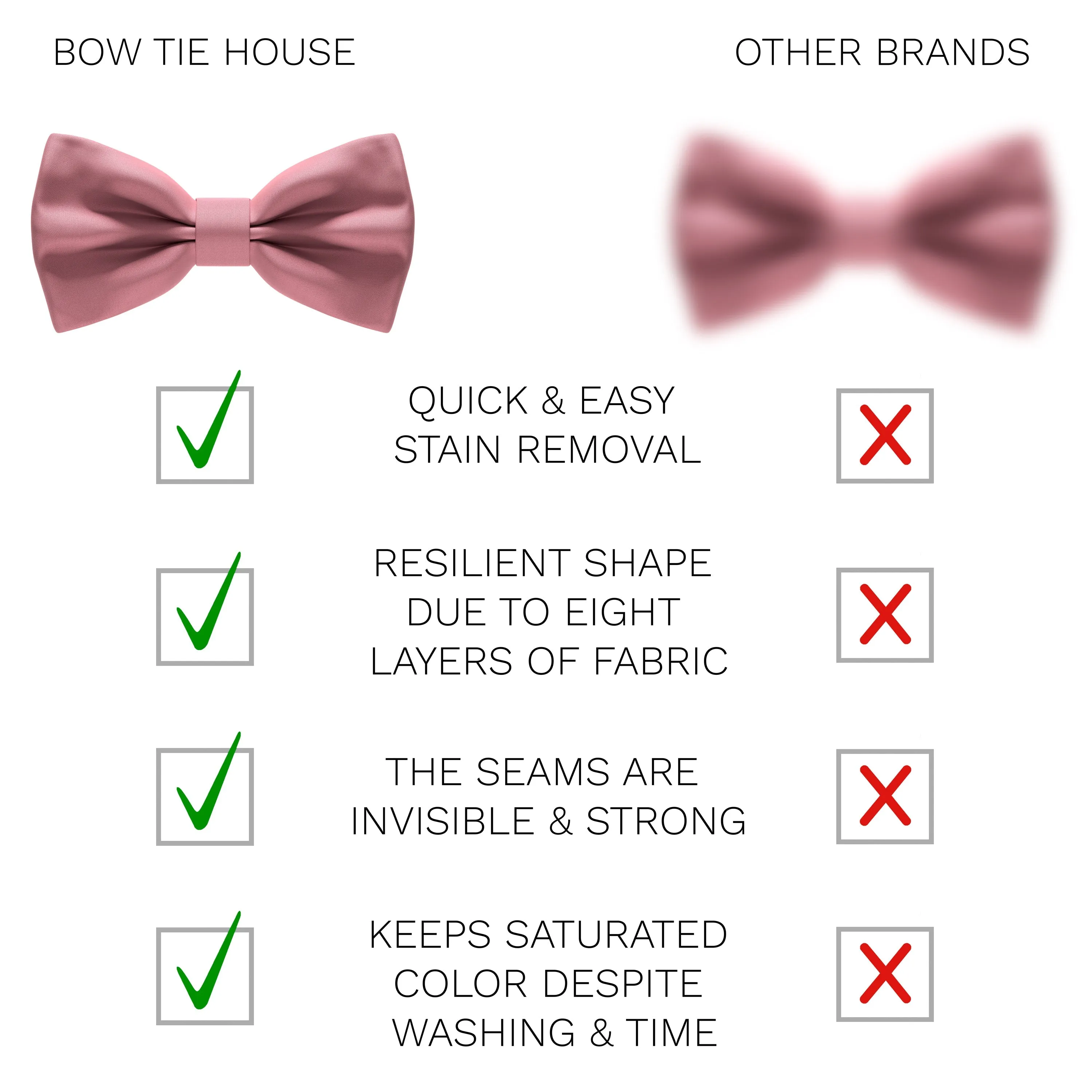 Satin Flamingo Bow Tie