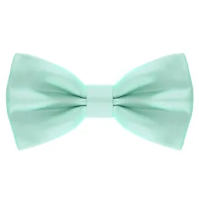 Satin Mint Bow Tie