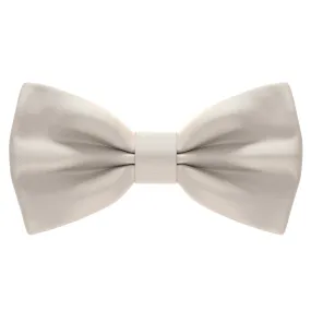 Satin Stone Grey Bow Tie