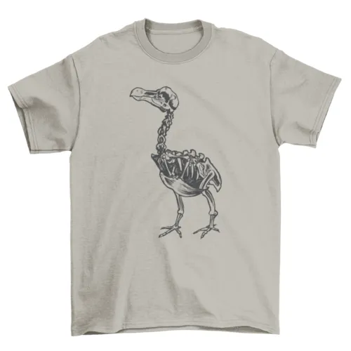 Skeleton dodo bird animal t-shirt design