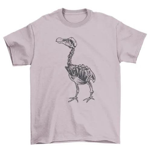 Skeleton dodo bird animal t-shirt design