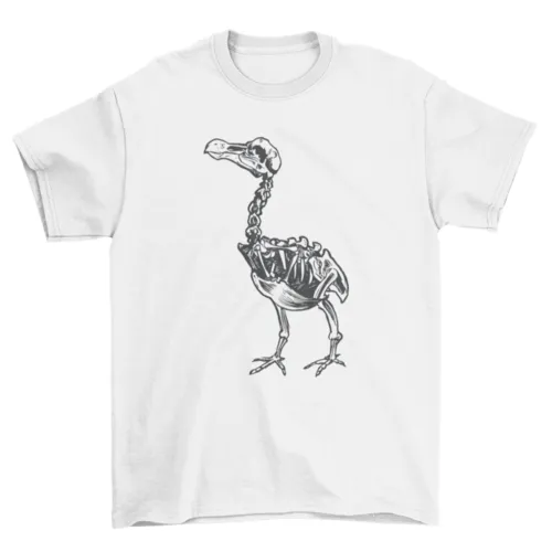 Skeleton dodo bird animal t-shirt design