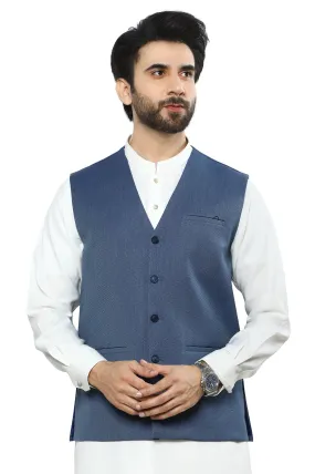 Teal Wash & Wear Waistcoat