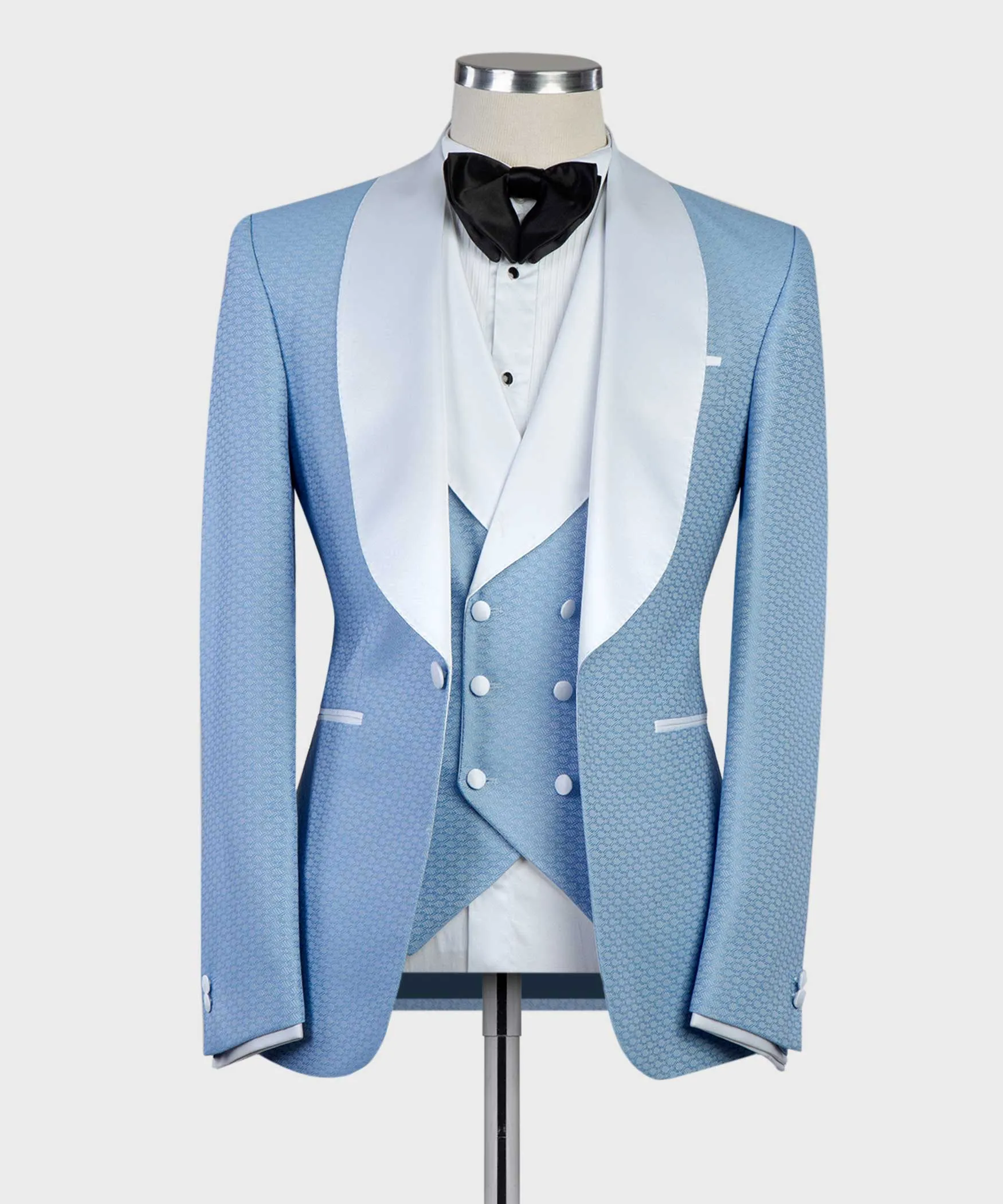 Three Piece Blue Tuxedo