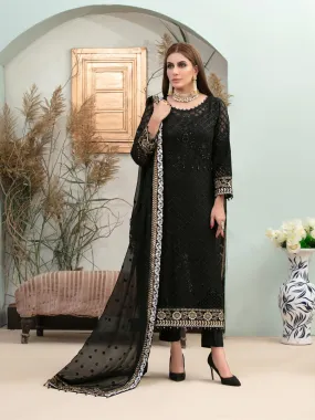 Tiara by Tawakkal Semi Stitched 3 Piece Chiffon Collection'2022-TTC-6975