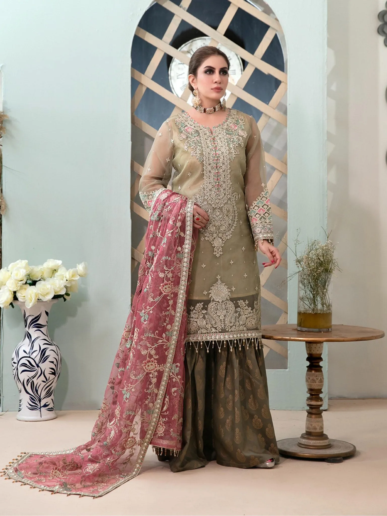 Tiara by Tawakkal Semi Stitched 3 Piece Chiffon Collection'2022-TTC-6979