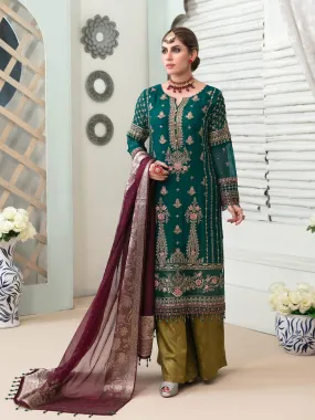 Tiara by Tawakkal Semi Stitched 3 Piece Chiffon Collection'2022-TTC-6982