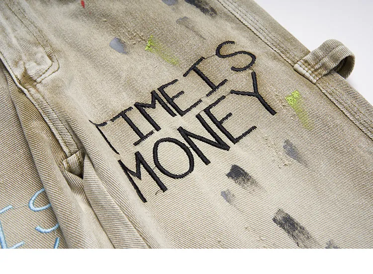 Time is Money Graffiti Jeans