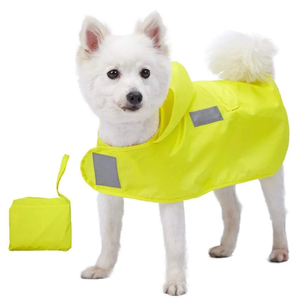 Water Repellent | Reflective Dog Rain Poncho