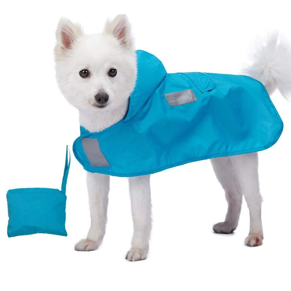 Water Repellent | Reflective Dog Rain Poncho