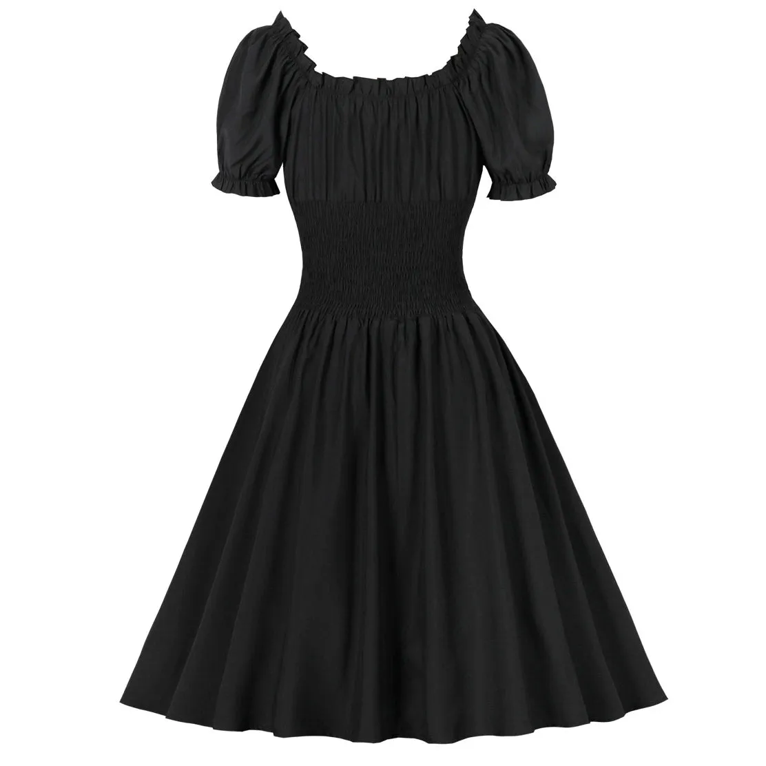 Women Summer Floral Ruffle Party Gothic Vintage Dresses